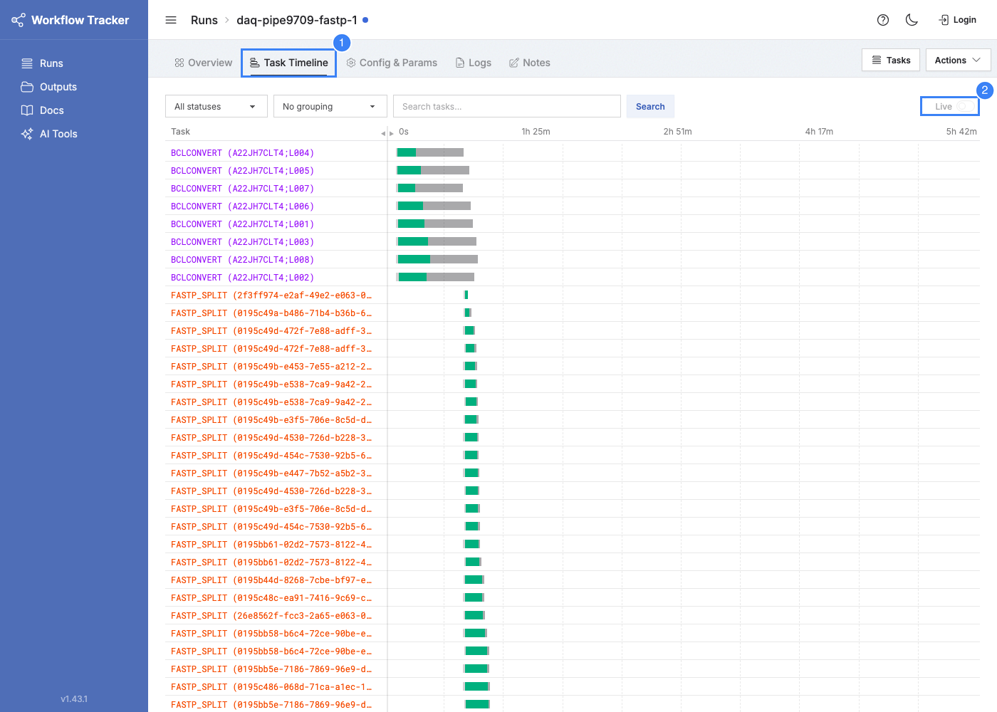 Task Timeline